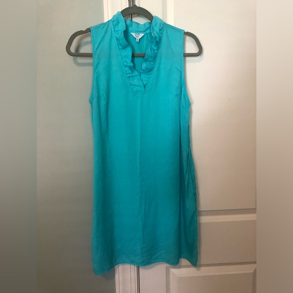 Crown & Ivy teal sun dress